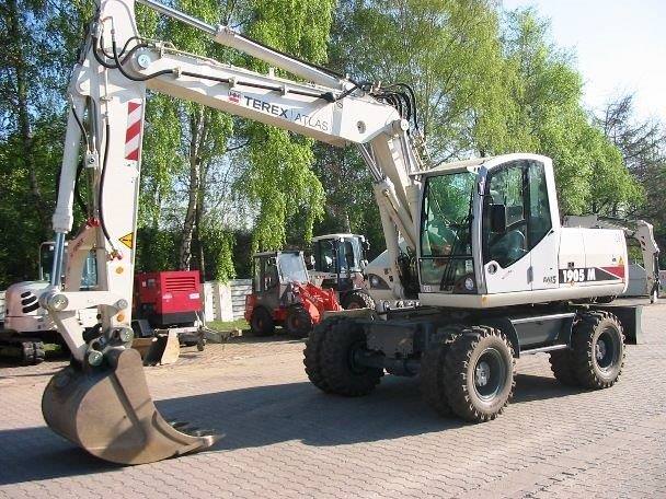 Колесний екскаватор TEREX ATLAS TW85 (2012 550mh, 2008 5341mh), ATLAS 1905M (2007 4570mh)